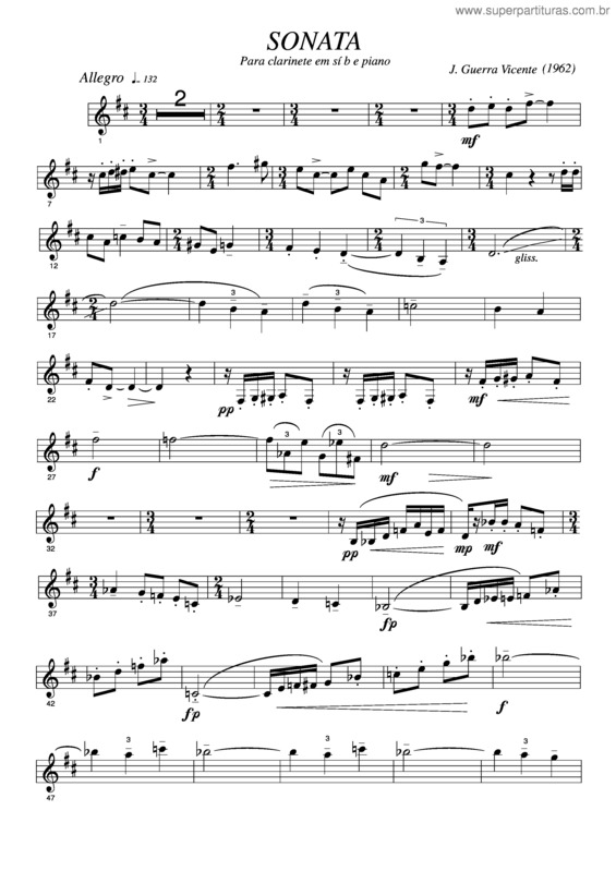 Partitura da música Sonata v.2