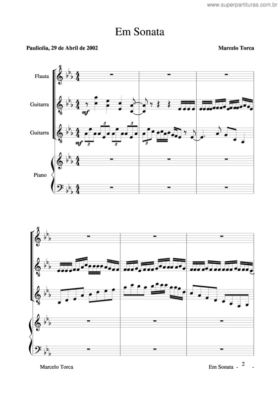 Partitura da música Sonata v.3