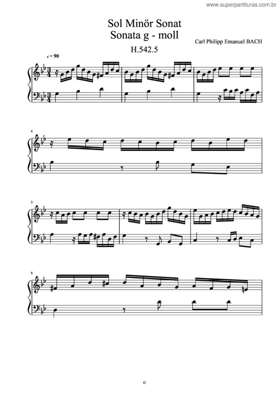 Partitura da música Sonata Vii