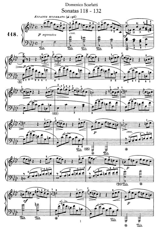Partitura da música Sonatas 118-132