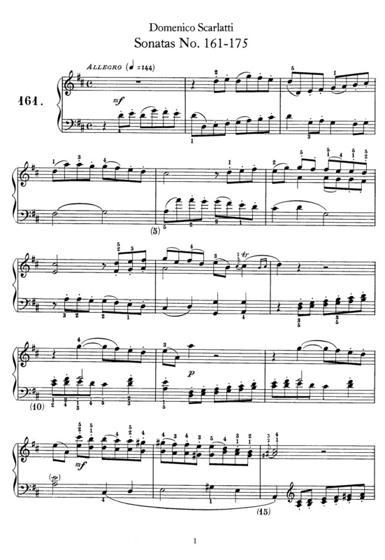Partitura da música Sonatas 161-175