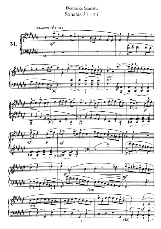 Partitura da música Sonatas 31-45