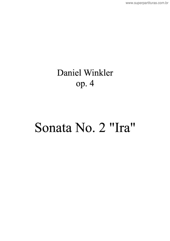 Partitura da música Sonate No. 2
