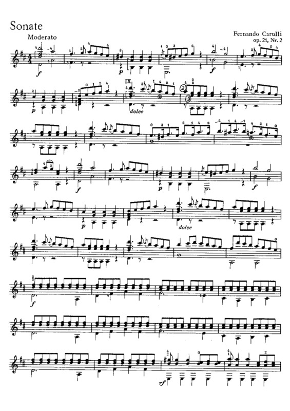 Partitura da música Sonate Op 21 Nr 2