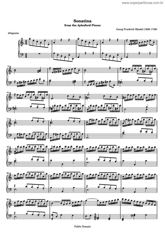 Partitura da música Sonatina v.5