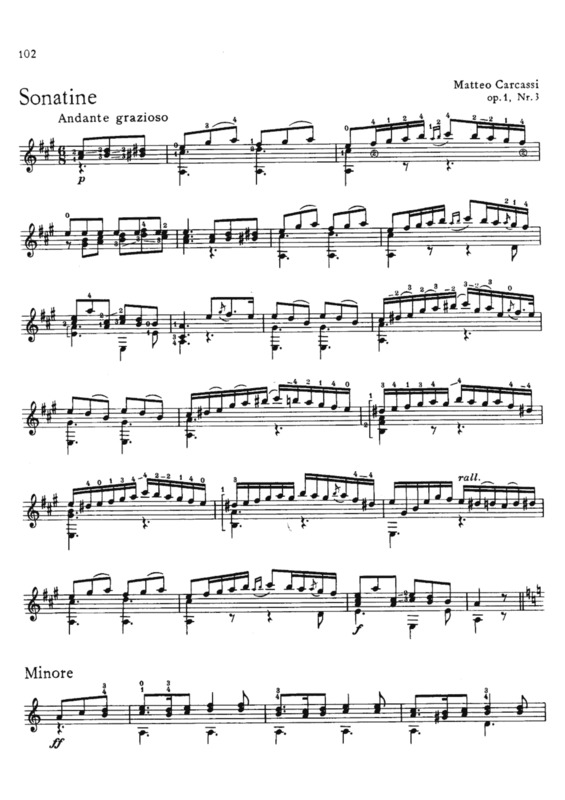 Partitura da música Sonatine (Op 1 Nr 1)