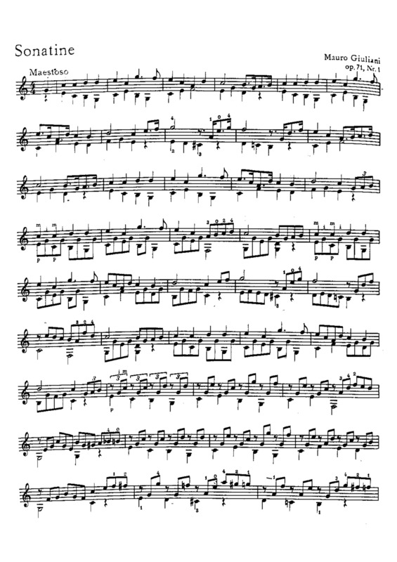 Partitura da música Sonatine Op 71 Nr 1