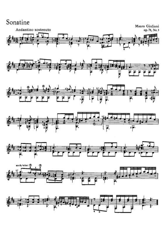 Partitura da música Sonatine Op 71 Nr 3