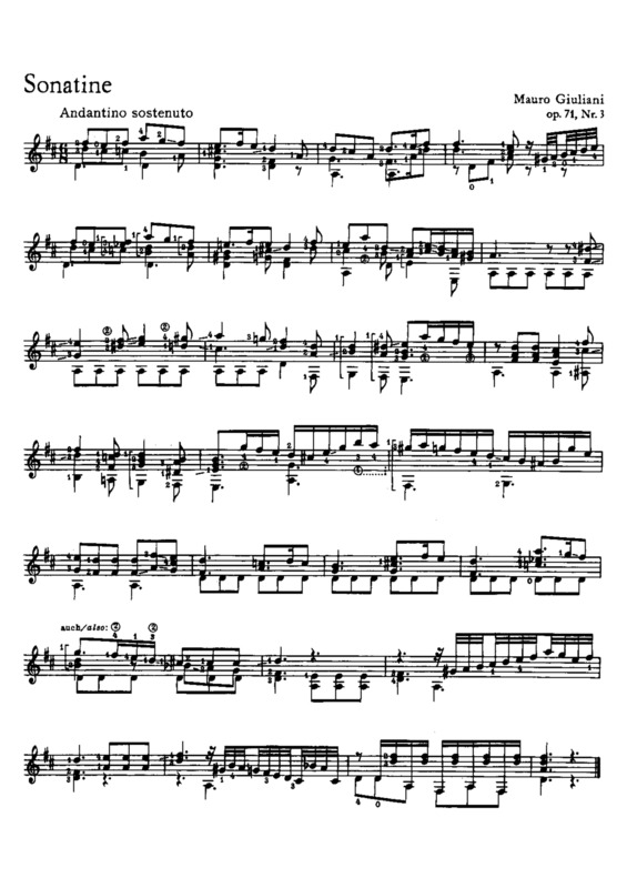 Partitura da música Sonatine Op 71 Nr 3