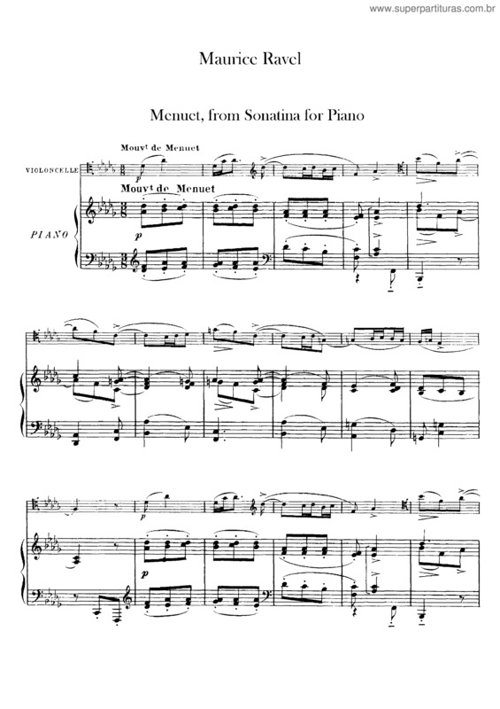 Partitura da música Sonatine v.2
