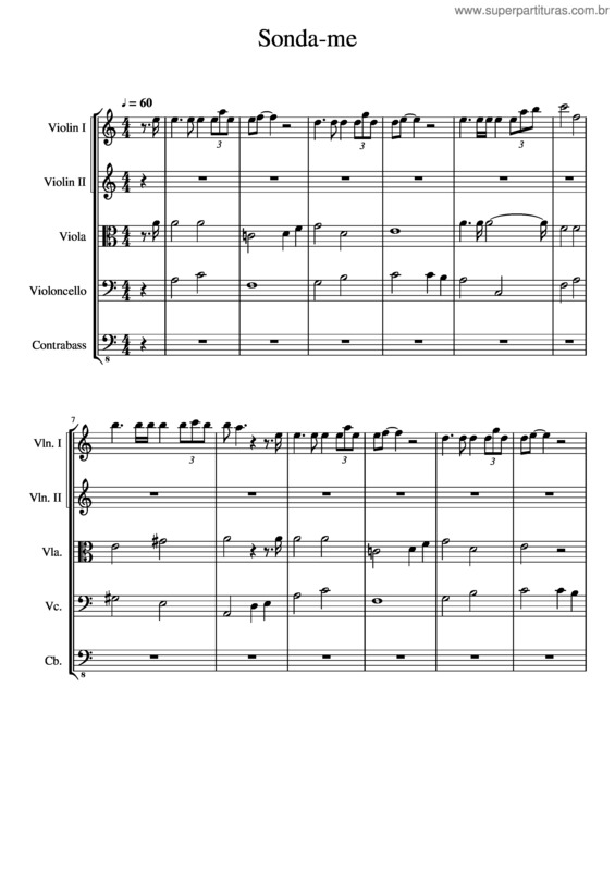 Partitura da música Sonda–Me v.10