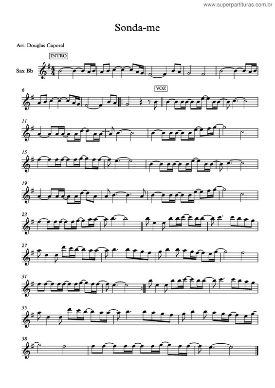 Partitura da música Sonda-Me v.5