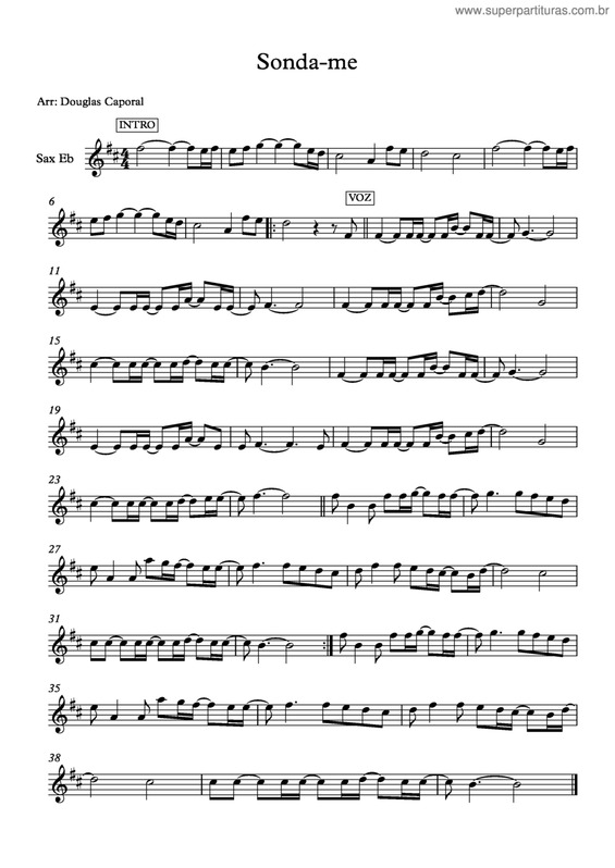 Partitura da música Sonda-Me v.7