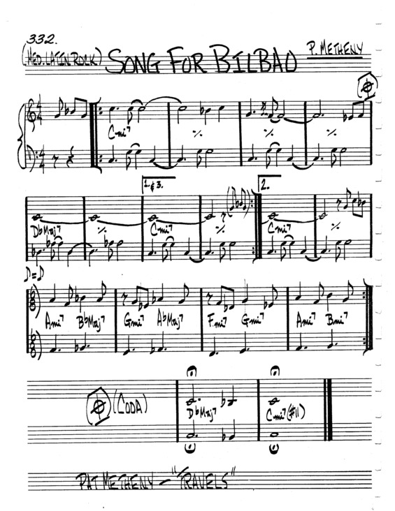 Partitura da música Song For Bilbao v.5
