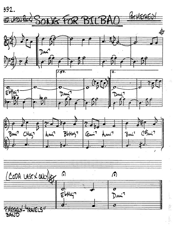 Partitura da música Song For Bilbao v.8