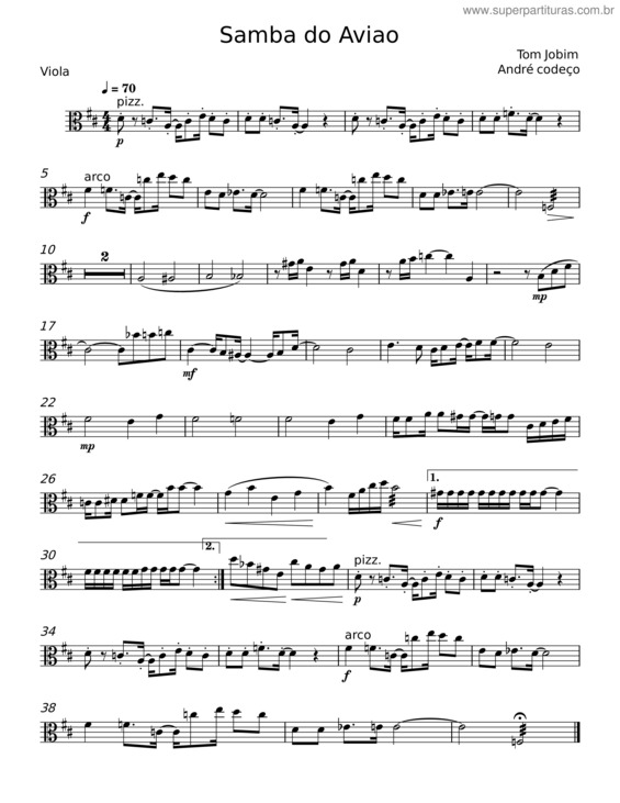 Partitura da música Song Of The Jet
