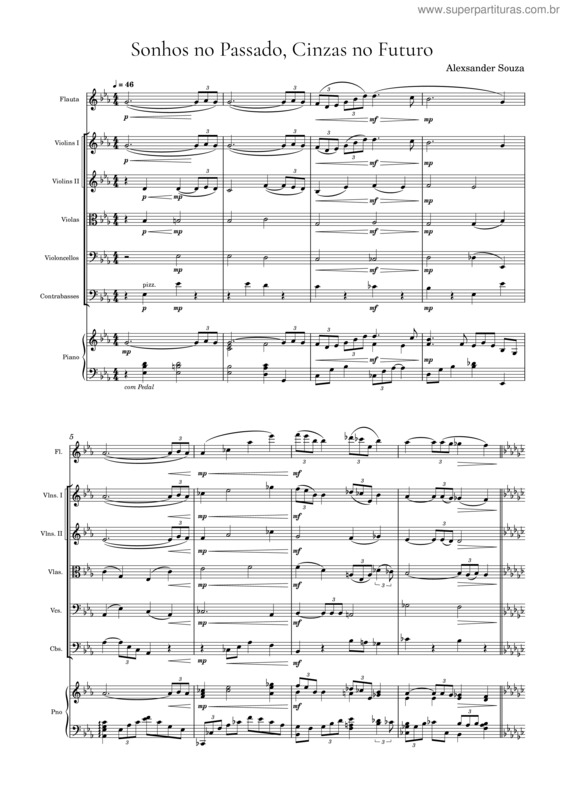Partitura da música Sonhos No Passado, Cinzas No Futuro