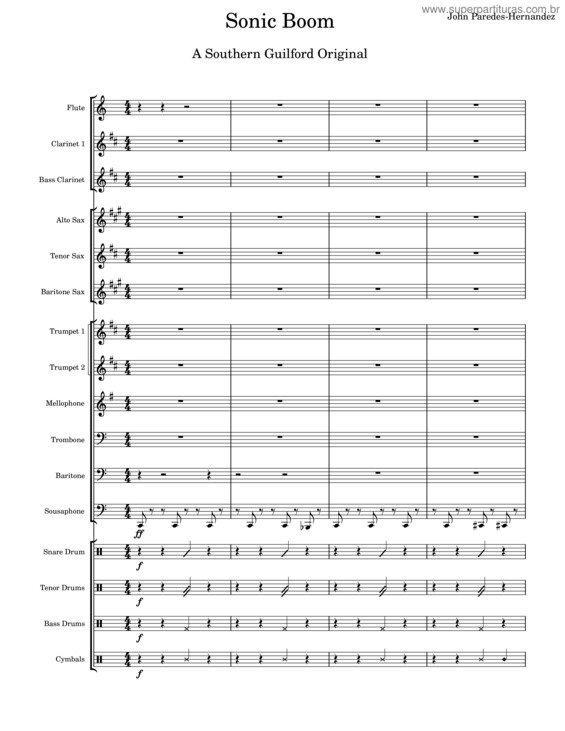 Partitura da música Sonic Boom – Misc Soundtrack