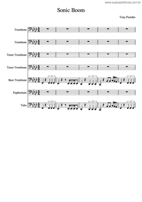 Partitura da música Sonic Boom Wip