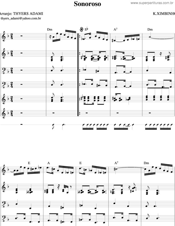 Partitura da música Sonoroso v.4