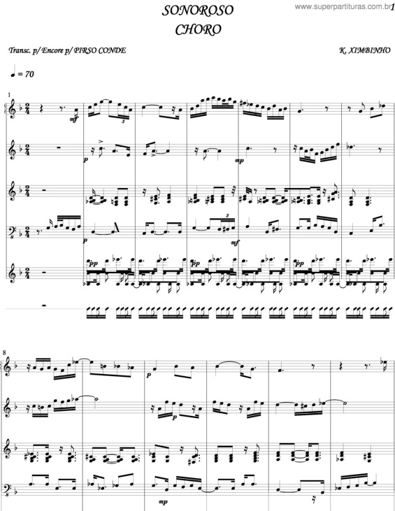 Partitura da música Sonoroso v.6