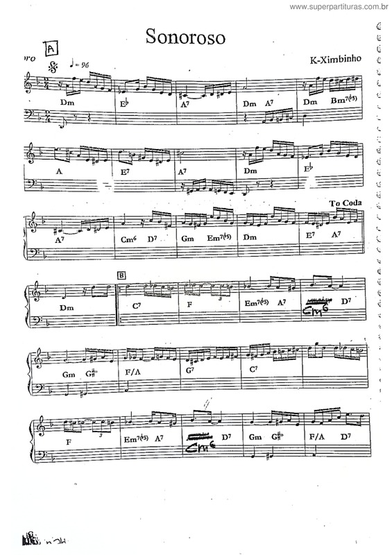 Partitura da música Sonoroso v.9