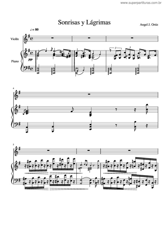 Partitura da música Sonrisas Y Lágrimas v.2