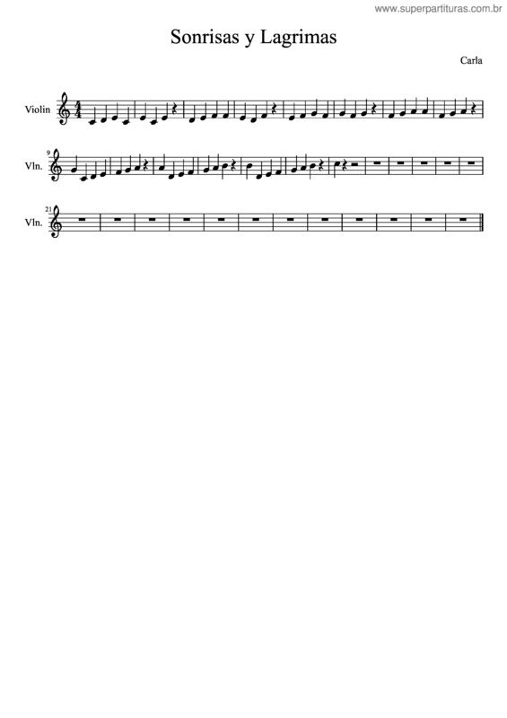 Partitura da música Sonrisas Y Lagrimas v.4
