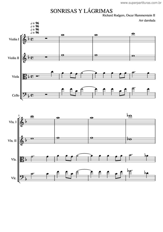 Partitura da música Sonrisas Y Lágrimas v.5