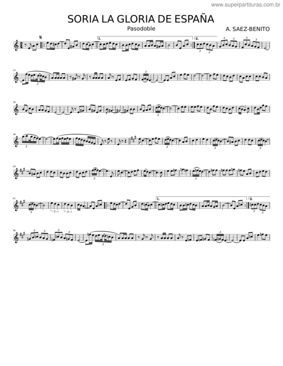 Partitura da música Soria La Gloria De España