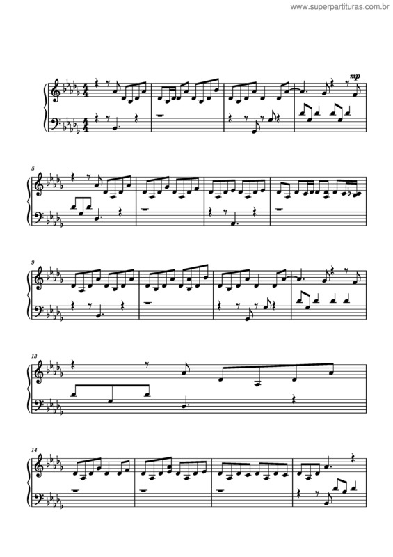 Partitura da música Sorry – Jurrivh v.3