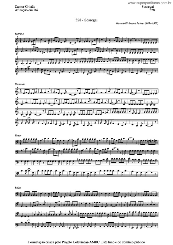 Partitura da música Sossegai v.5