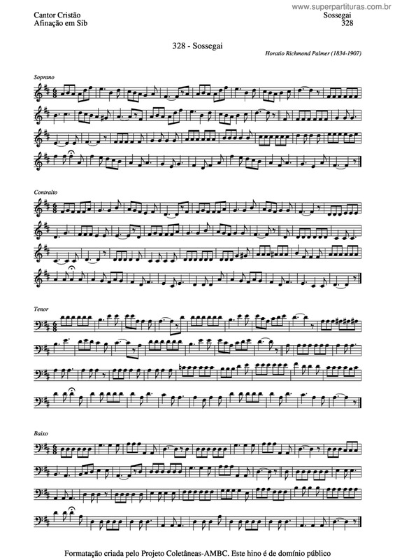 Partitura da música Sossegai v.6