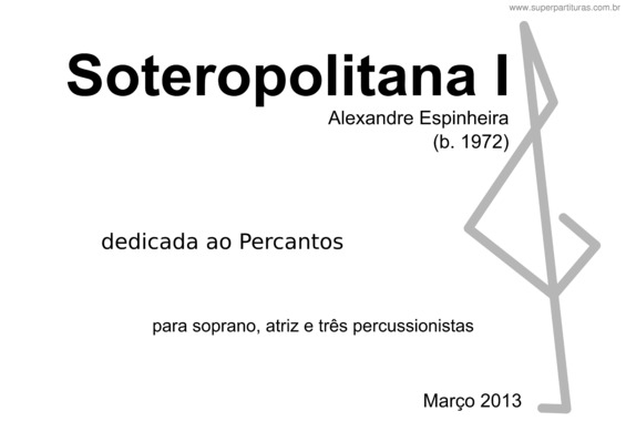 Partitura da música Soteropolitana