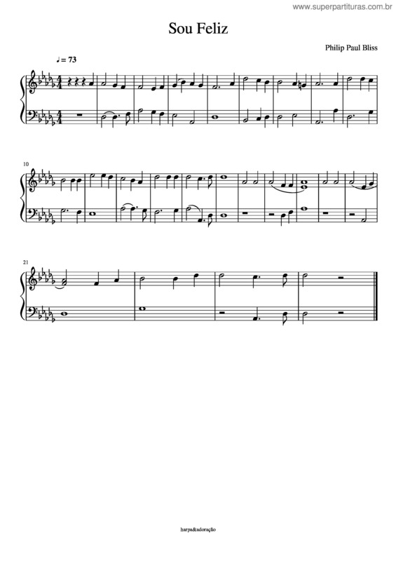 Partitura da música Sou Feliz v.9
