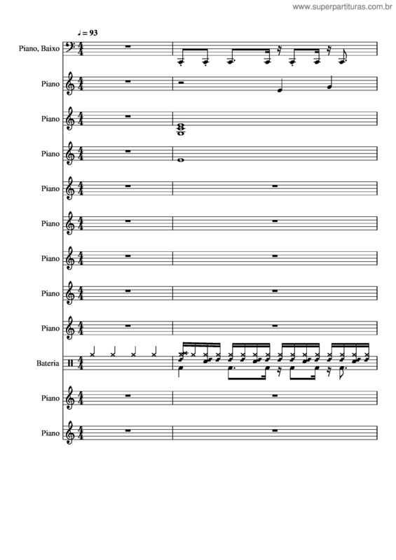 Partitura da música Soul Parsifal – Legião Urbana