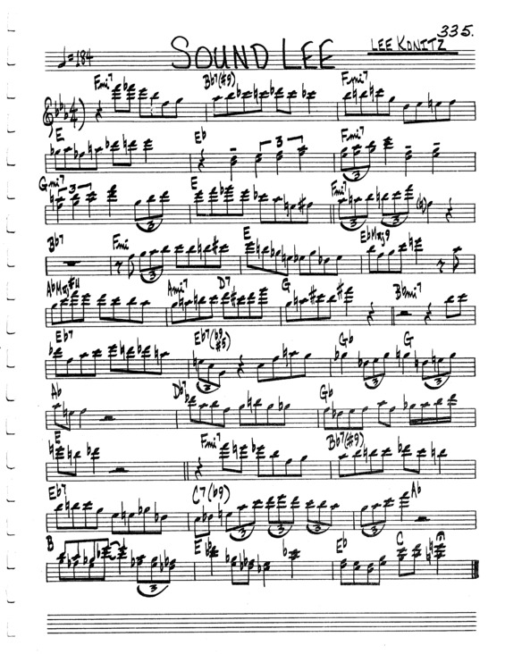 Partitura da música Sound Lee v.3