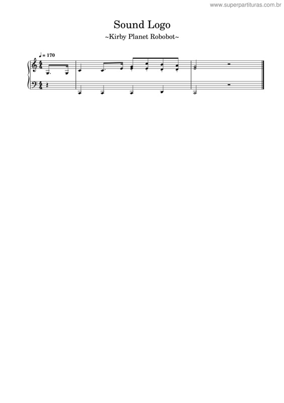 Partitura da música Sound Logo