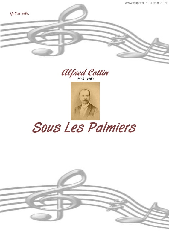 Partitura da música Sous les Palmiers