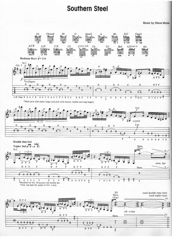 Partitura da música Southern Steel