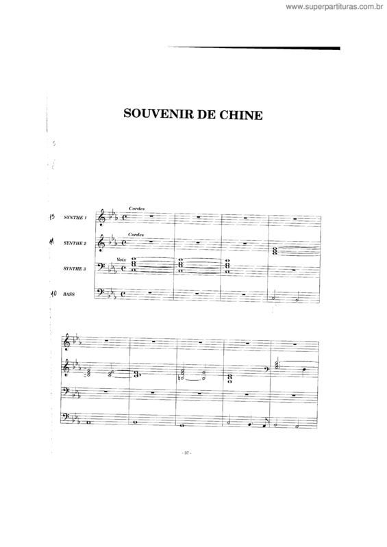 Partitura da música Souvenir Of China