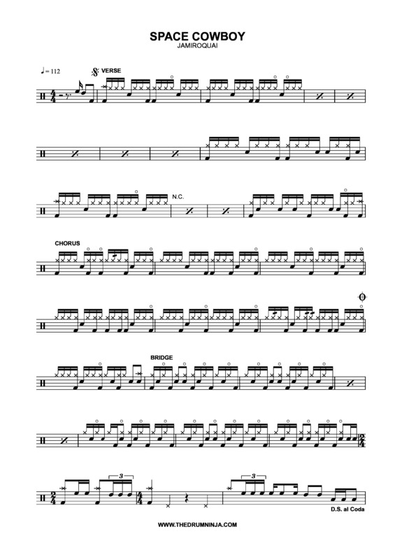 Partitura da música Space Cowboy