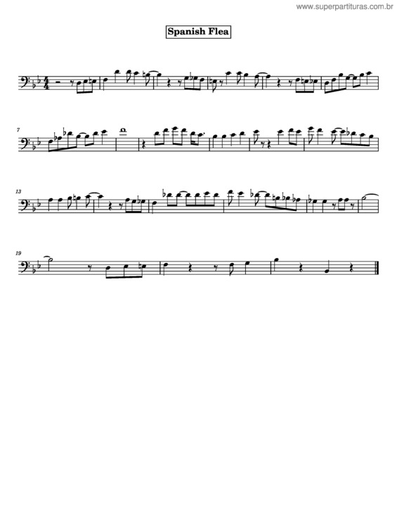 Partitura da música Spanish Flea v.2