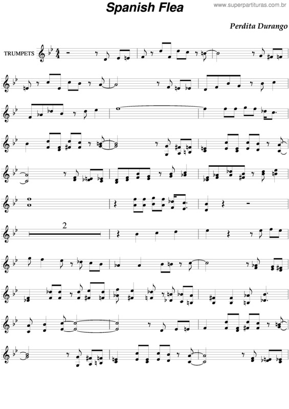 Partitura da música Spanish Flea