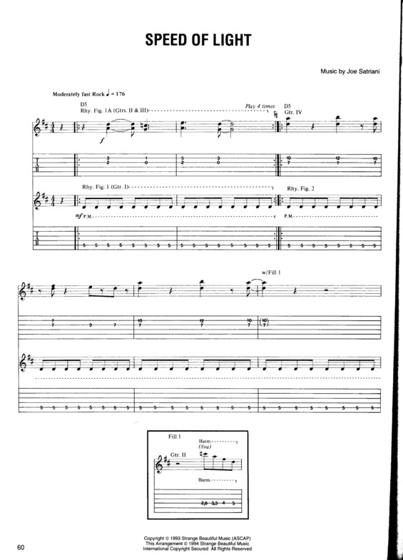 Partitura da música Speed Of Light