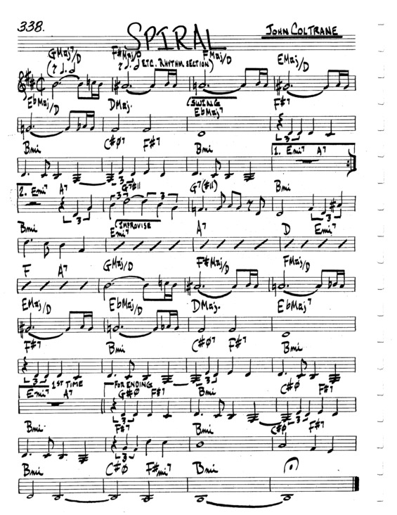 Partitura da música Spiral v.5