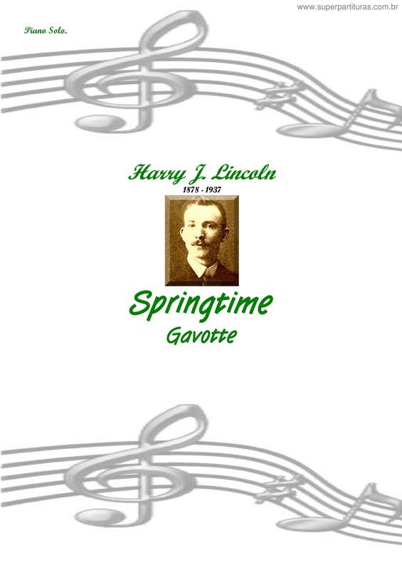 Partitura da música Springtime