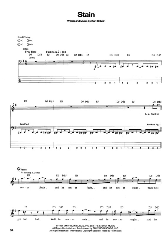 Partitura da música Stain v.3