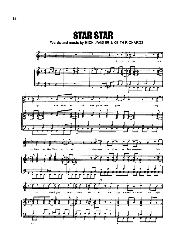 Partitura da música Star Star