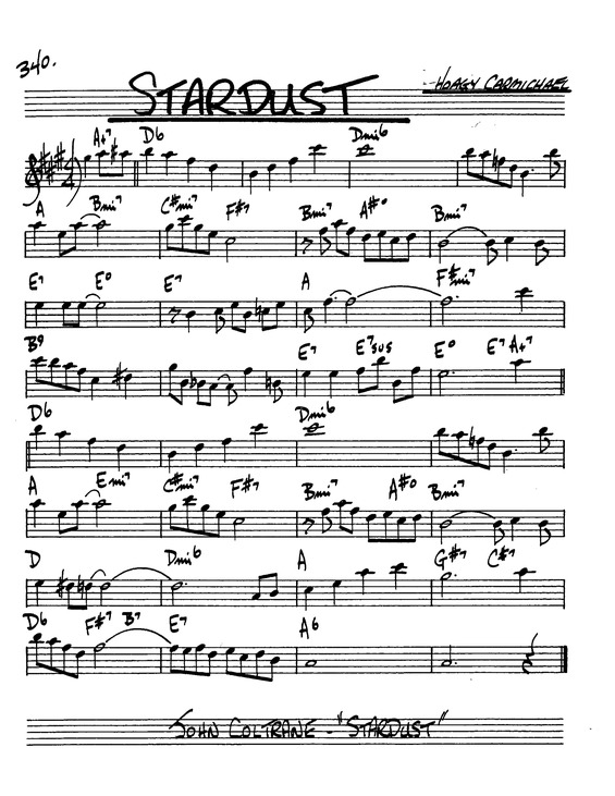 Partitura da música Stardust v.2